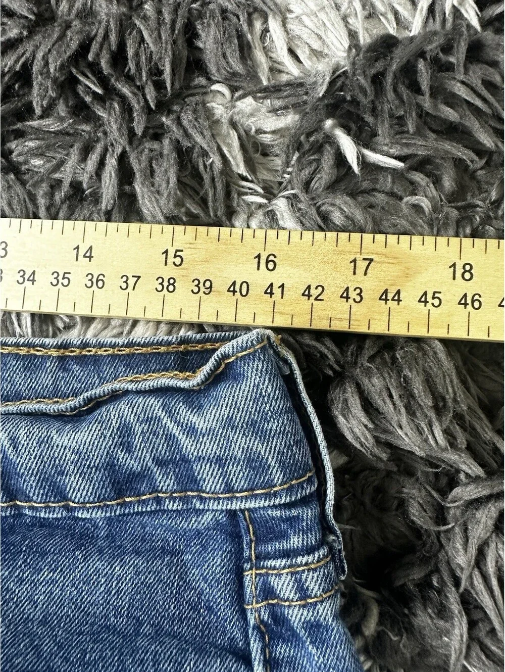 Levis 505 Straight Leg Jeans Mens W32 L36 Blue Denim Red Tab Classic Fit